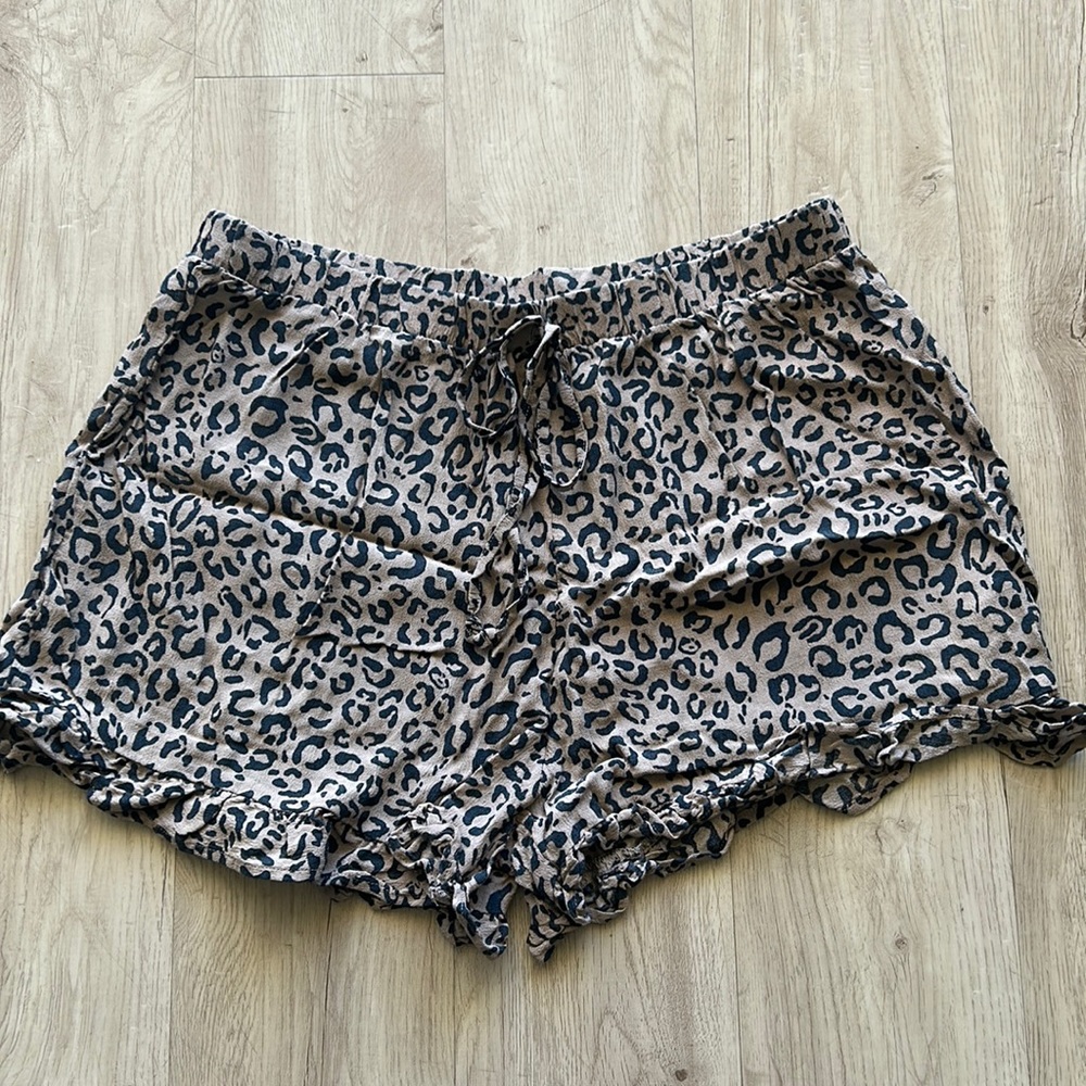 Brown Cheetah Shorts AE